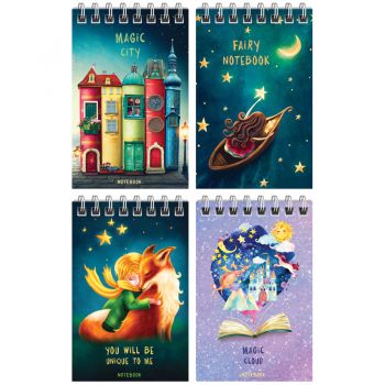 Блокнот А7 40л. "Сказочный. Fairy world" на спирали