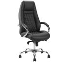 Кресло руководителя Helmi HL-ES11 "Convince" повыш. прочность (до 250кг), экокожа чёрная, мультиблок