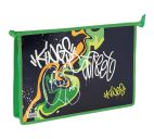 Папка д/тетрадей А4 ArtSpace "Graffiti", ламинированный картон, фольга, на молнии, 1 отделение