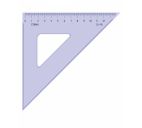 Треугольник 45град. 12см СТАММ, прозрачный тонированный