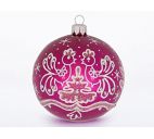 Шар "Кружевной" 8,5см, стекло