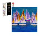 Алмазная мозаика "Летняя регата" 30х30см
