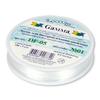 Леска д/бисера d=0,5мм100м №1 белая