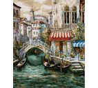 Картина по номерам "Венецианский канал" 40х50см на подрамнике, акрил, кисти