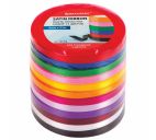 Лента атласная "Brauberg" ширина 6мм, 12 цветов по 23м