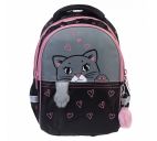 Рюкзак "Primary School. Котик в кармашке" 38,5х26х17см 2 отд., 2+1 потайн. карман