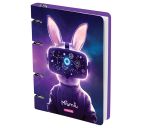Тетрадь 100л. А5 "Meshu. Miumiu" матов. ламинация, на кольцах
