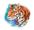 Алмазная мозаика "Сильный тигр" постер 30х30 см