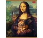 Тетрадь 48л. клетка "Коты в искусстве"