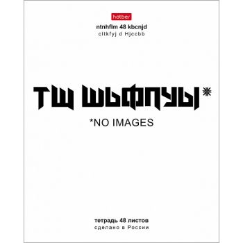 Тетрадь 48л. клетка "Смени раскладку"